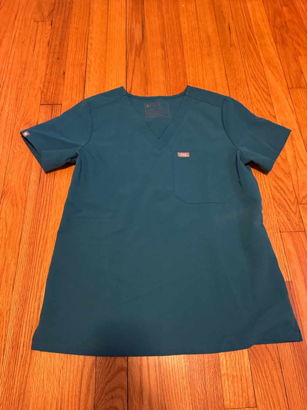 FIGS Teal Scrub Top